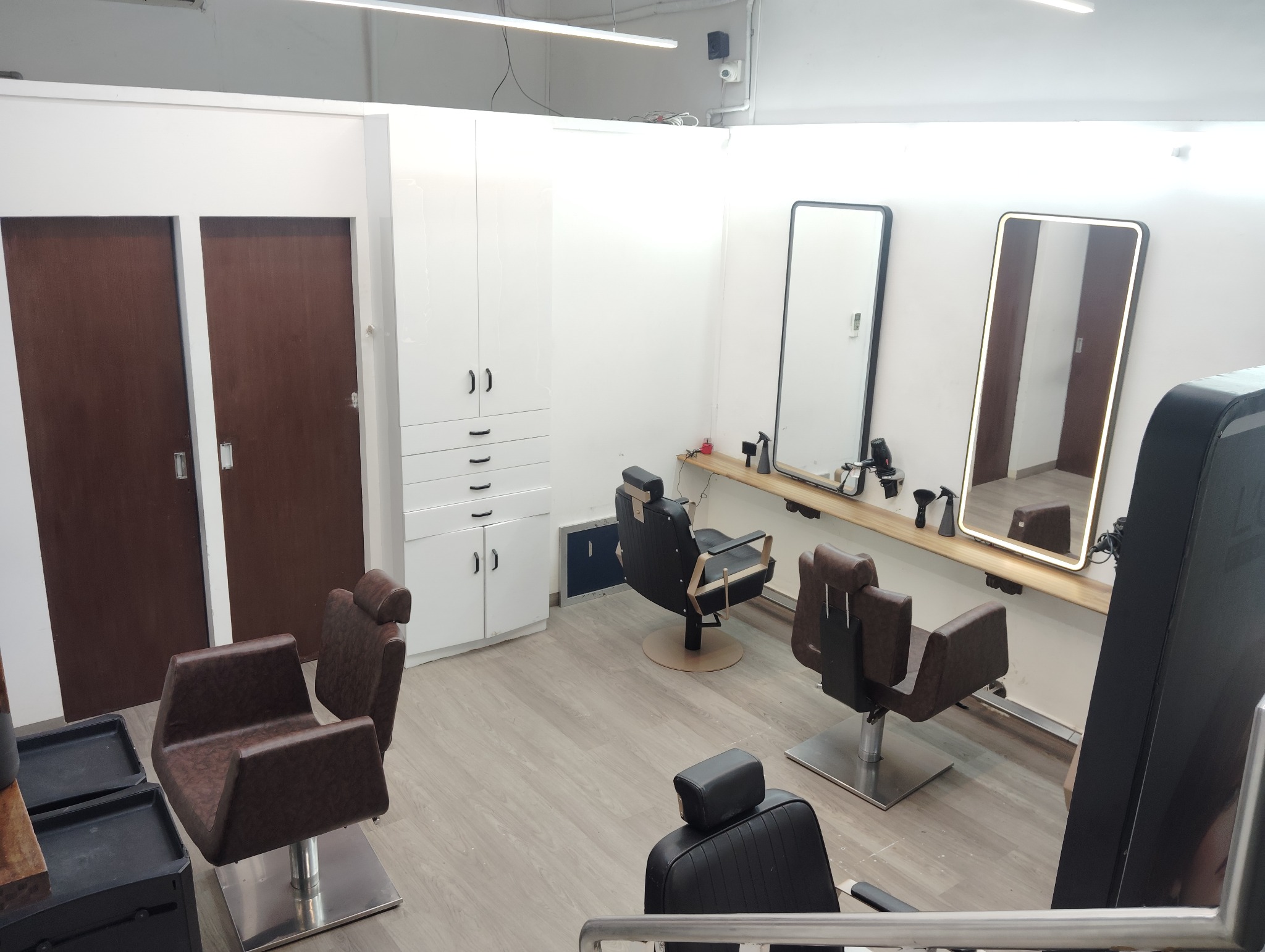 Hair Plus salon reception and styling area